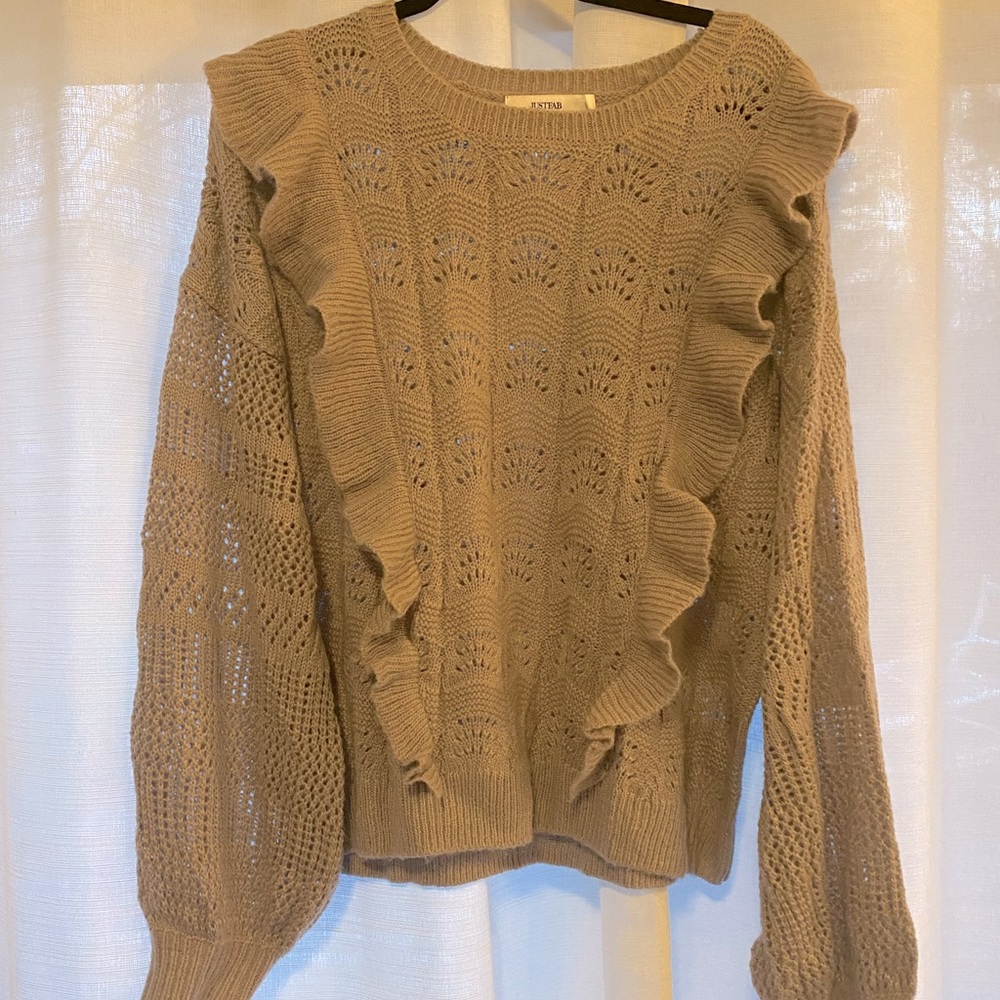 Just Fab brand ruffled sweater